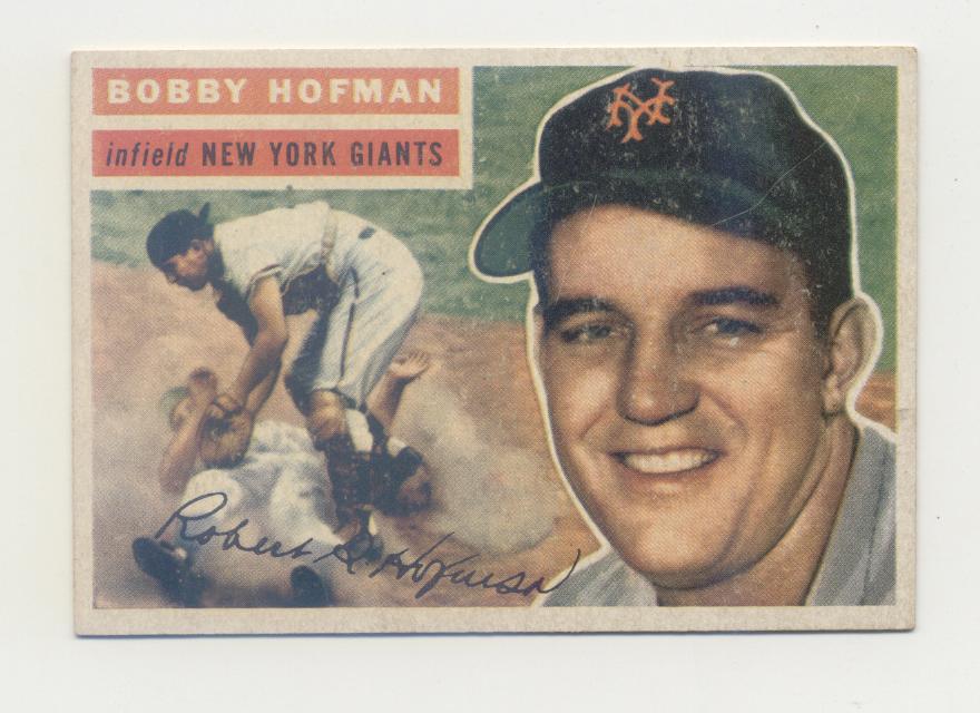 1956 Topps #28 Bobby Hofman