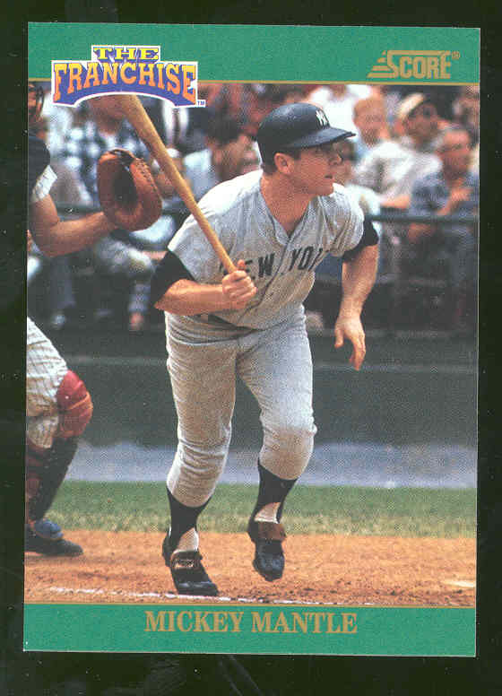 1992 Score Franchise #2 Mickey Mantle