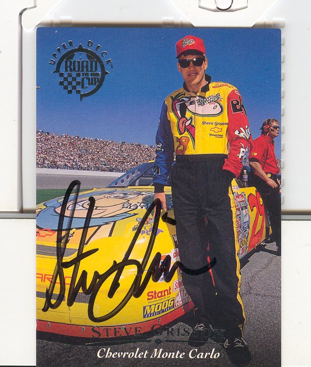 1996 Upper Deck Road To The Cup Autographs #H25 Steve Grissom