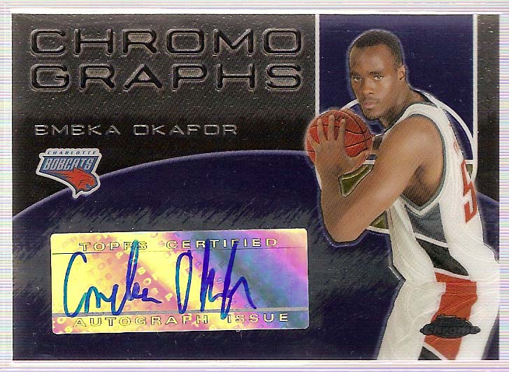 2004-05 Topps Chrome Autographs #EO Emeka Okafor A