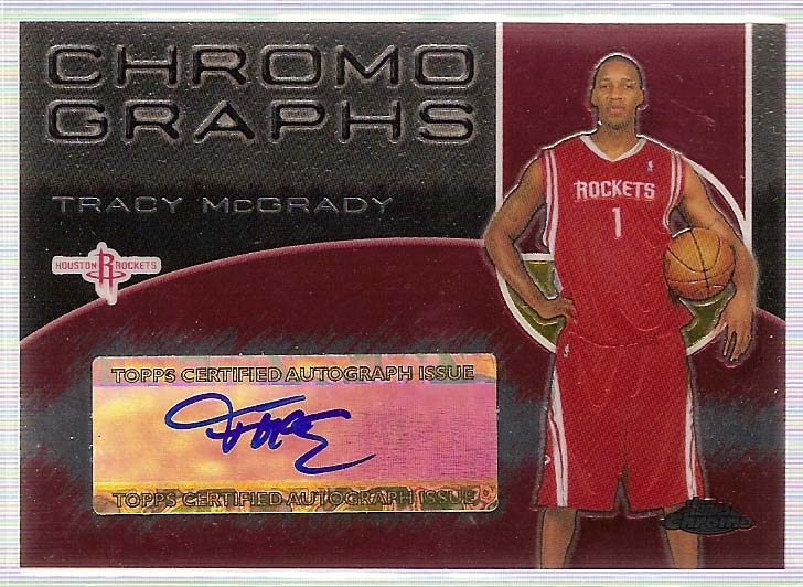 2004-05 Topps Chrome Autographs #TM Tracy McGrady A