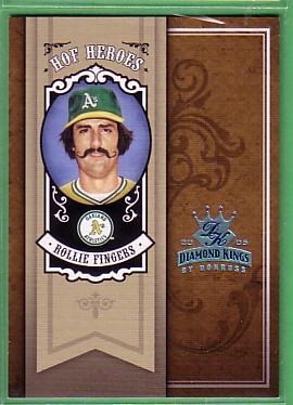 2005 Diamond Kings HOF Heroes Framed Blue Platinum #66 Rollie Fingers