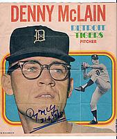 1970 Topps Posters Inserts #24 Denny McLain