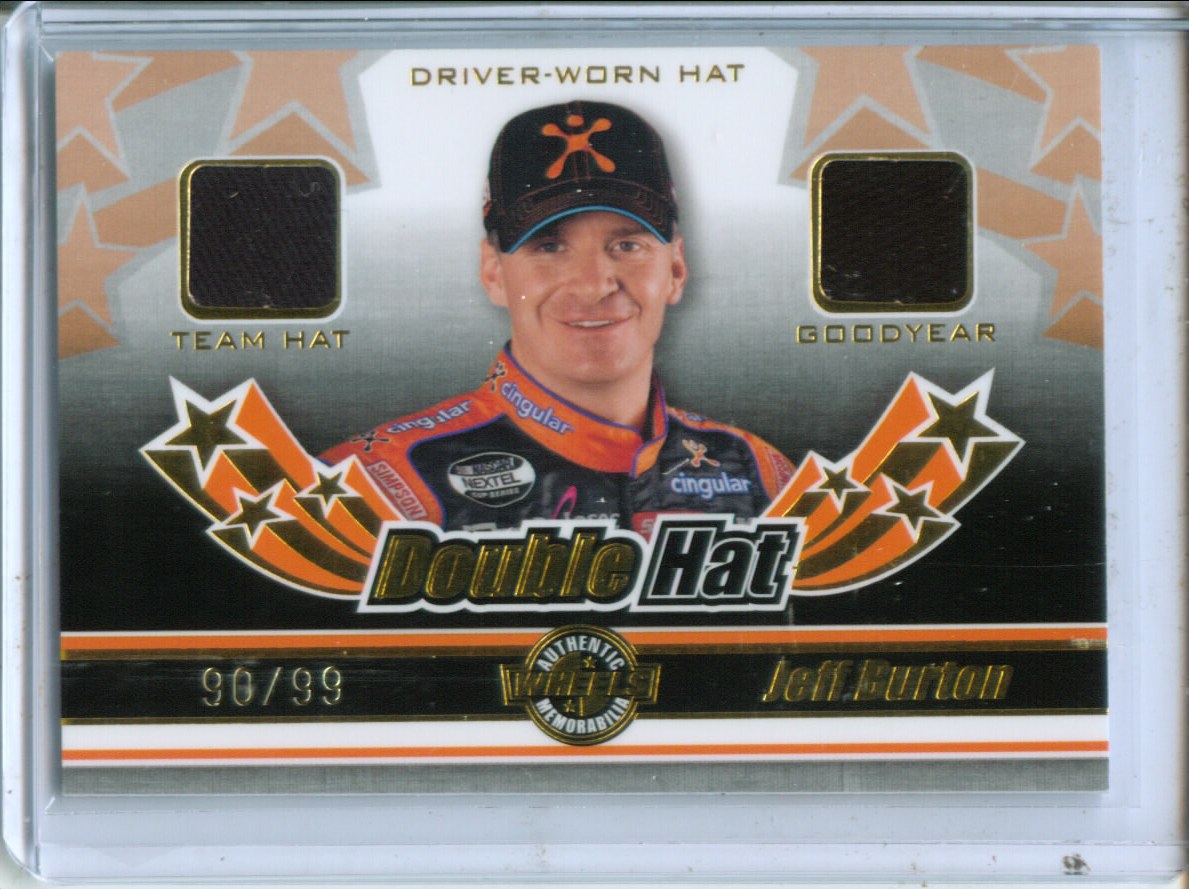 2006 Wheels American Thunder Double Hat #DH3 Jeff Burton
