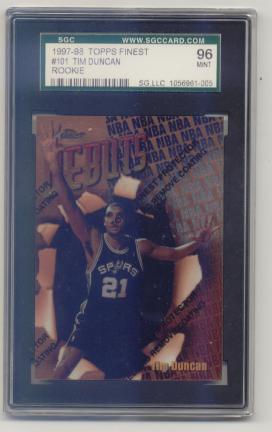 1997-98 Finest #101 Tim Duncan B RC