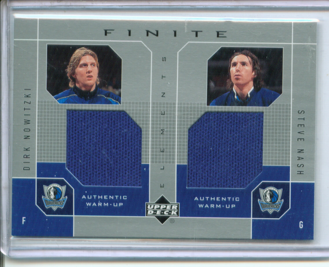 2002-03 Upper Deck Finite Elements Dual Warm-Ups #DNSN Dirk Nowitzki/Steve Nash