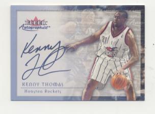 2000-01 Fleer Autographics Silver #70 Kenny Thomas