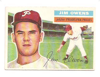 1956 Topps #114 Jim Owens