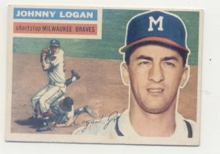 1956 Topps #136 Johnny Logan