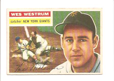 1956 Topps #156 Wes Westrum