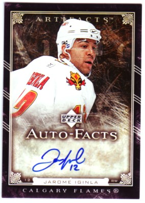 2006-07 Artifacts Autofacts #AFJI Jarome Iginla SP