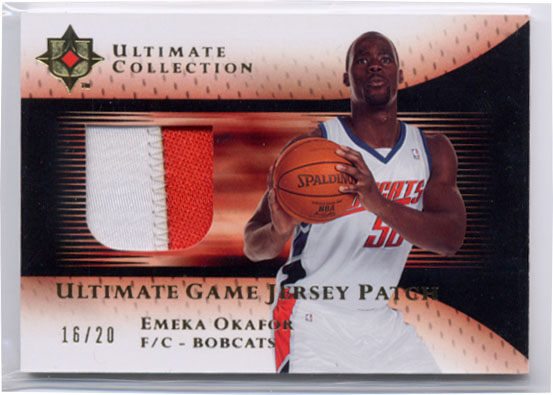 2005-06 Ultimate Collection Patches Gold #UJPEO Emeka Okafor