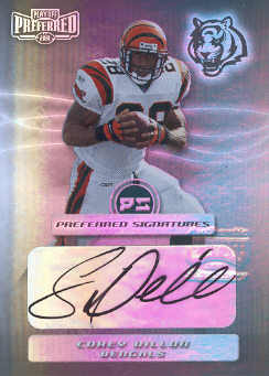2001 Playoff Preferred Signatures Silver #16 Corey Dillon