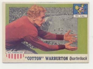1955 Topps All American #81 Cotton Warburton RC