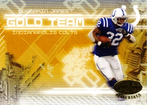 2005 Leaf Certified Materials Gold Team #14 Edgerrin James