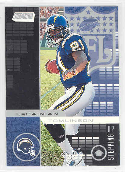 2001 Topps Stadium Club Stepping Up # SU2 LaDainian Tomlinson Chargers Rookie 