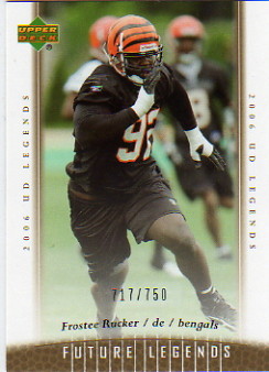 2006 Upper Deck Legends #113 Frostee Rucker RC
