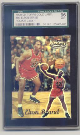 1999-00 Topps Gold Label Class 1 #86 Elton Brand RC