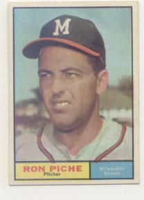 1961 Topps #61 Ron Piche RC