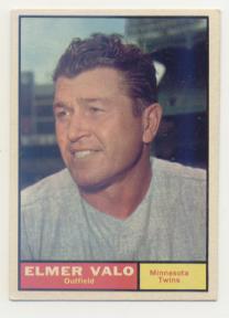 1961 Topps #186 Elmer Valo