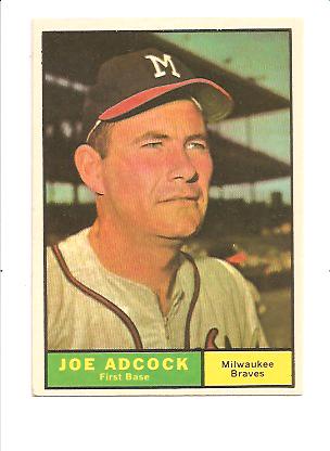 1961 Topps #245 Joe Adcock front image