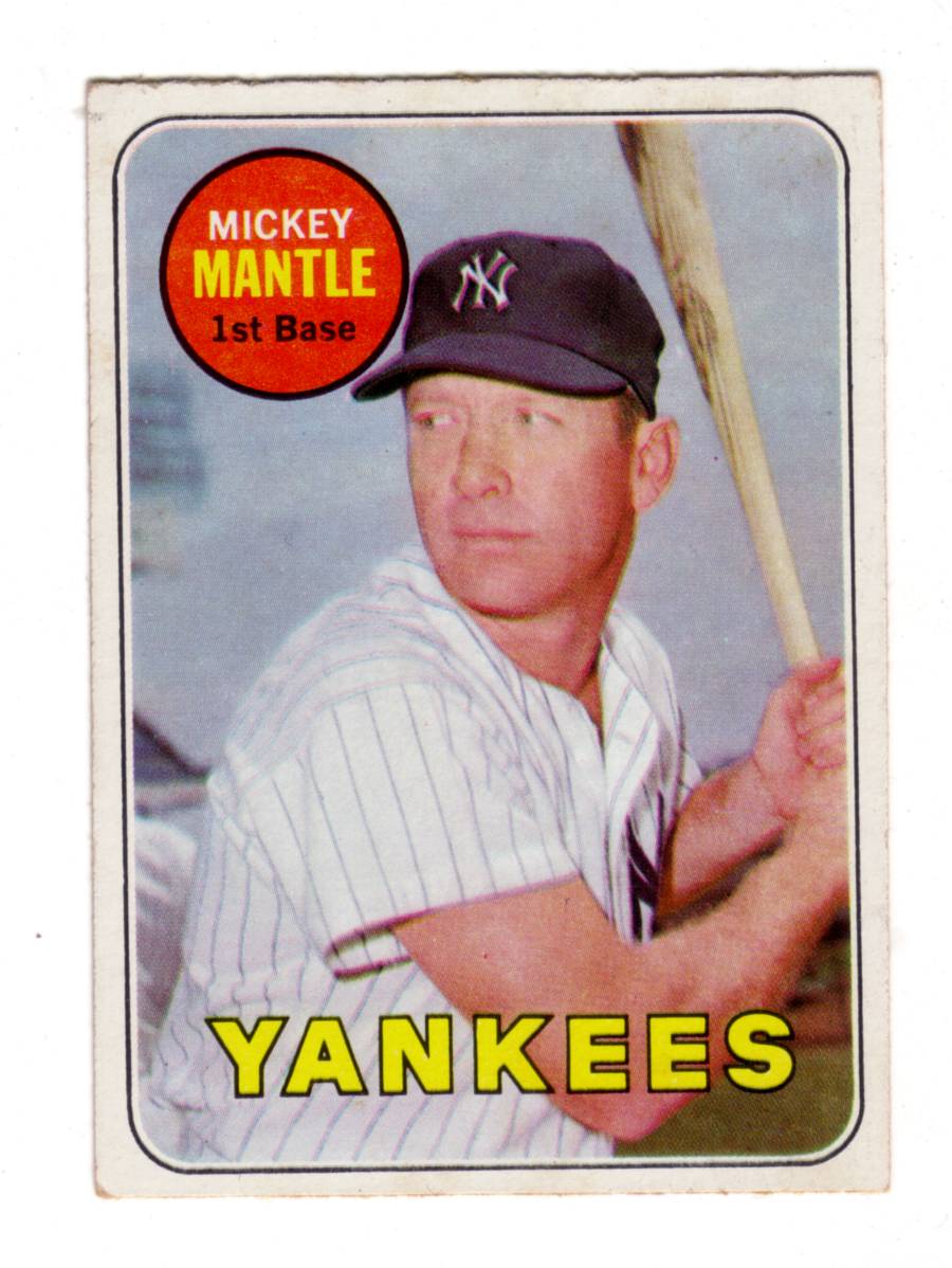 MICKEY MANTLE 1969 TOPPS #500A  ex-mt