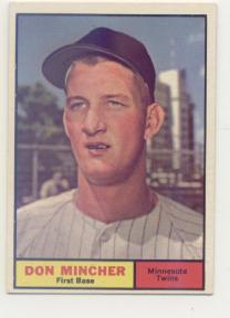 1961 Topps #336 Don Mincher