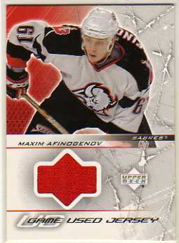 2003-04 Upper Deck Jerseys #GJMA Maxim Afinogenov Ser. 1