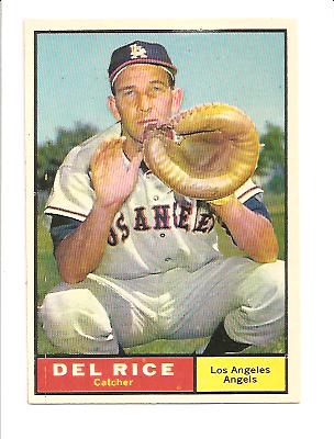 1961 Topps #448 Del Rice
