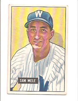 1951 Bowman #168 Sam Mele