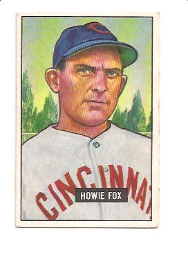 1951 Bowman #180 Howie Fox