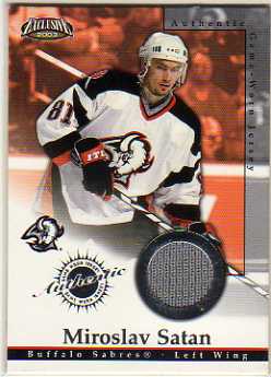 2002-03 Pacific Exclusive Jerseys #3 Miroslav Satan