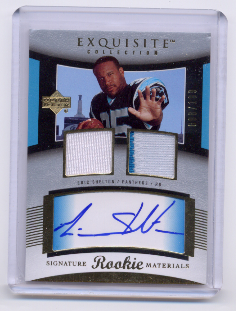 2005 Exquisite Collection #109 Eric Shelton JSY AU RC