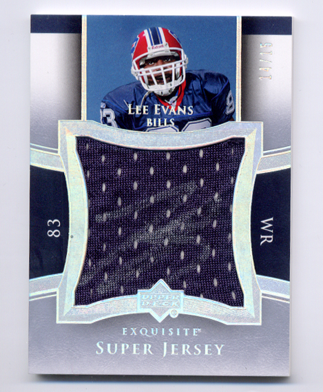 2005 Exquisite Collection Super Jersey Autographs #SJSLE Lee Evans