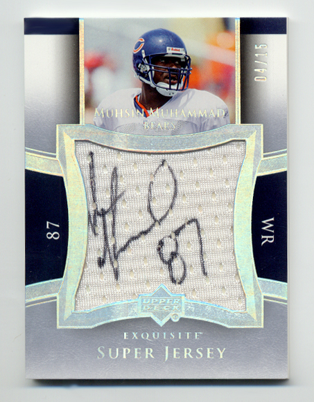 2005 Exquisite Collection Super Jersey Autographs #SJSMM Muhsin Muhammad