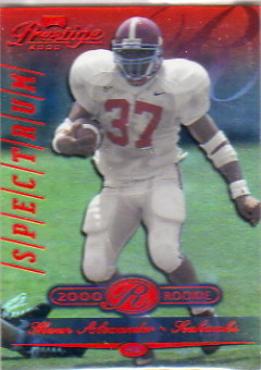 2000 Playoff Prestige Spectrum Red #258 Shaun Alexander