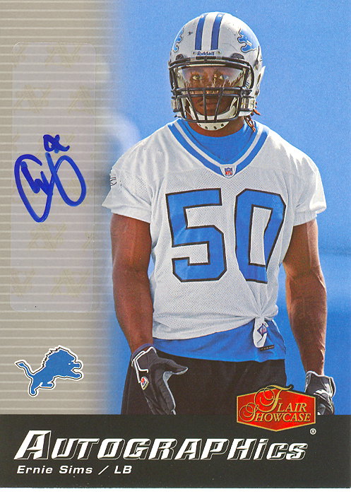 2006 Flair Showcase Autographics #AUES Ernie Sims