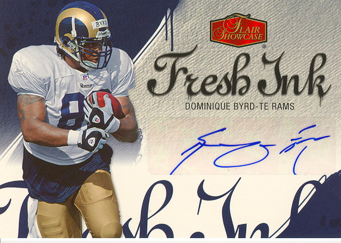 2006 Flair Showcase Fresh Ink #FIBY Dominique Byrd