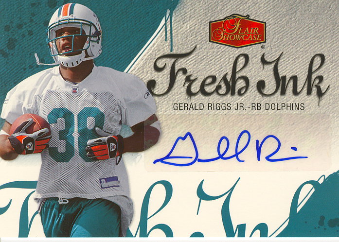 2006 Flair Showcase Fresh Ink #FIGR Gerald Riggs