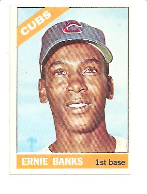 1966 Topps #110 Ernie Banks front image