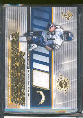 2001 Private Stock Game Worn Gear #126 LaDainian Tomlinson