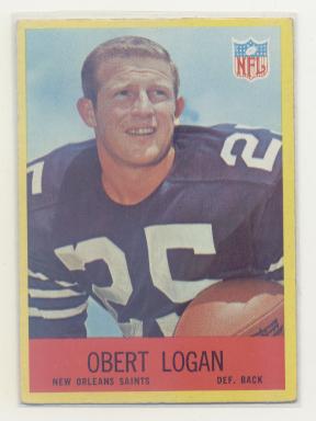 1967 Philadelphia #126 Obert Logan RC