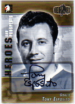 2004-05 ITG Heroes and Prospects Autographs #TE Tony Esposito
