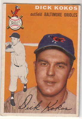1954 Topps #106 Dick Kokos