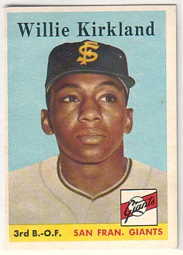 1958 Topps #128 Willie Kirkland RC