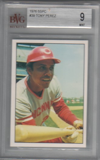 1976 SSPC Tony Perez #39 BVG/BGS 9 MINT REDS