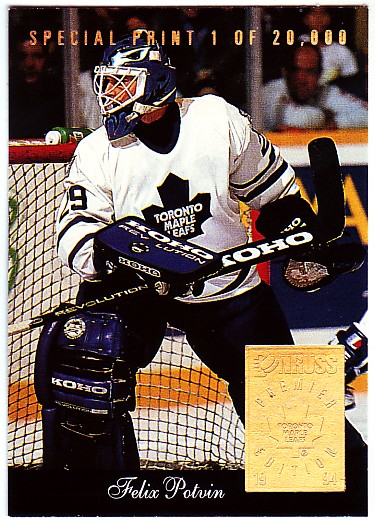 1993-94 Donruss Special Print #W Felix Potvin