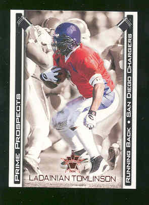 2001 Pacific Vangaurd Bronze #29 LaDainian Tomlinson Chargers Rookie 