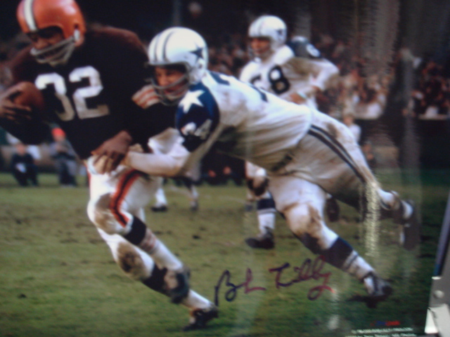 Bob Lilly autographed 8 x 10 Cowboys picture with Coa