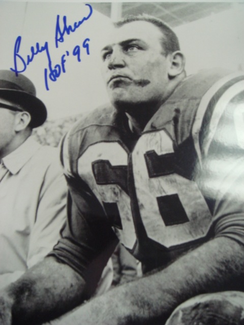 Billy Shaw Autographed 8 x 10 bills Picture with Hof 99 ins. with coa